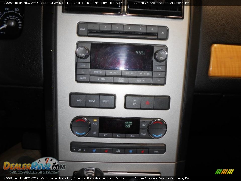 2008 Lincoln MKX AWD Vapor Silver Metallic / Charcoal Black/Medium Light Stone Photo #23