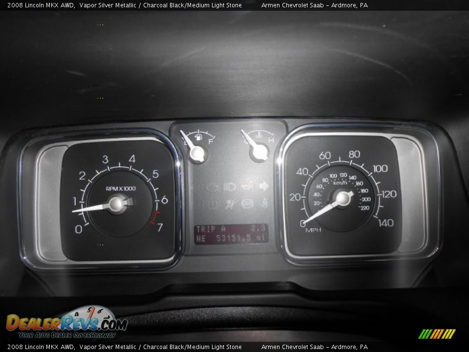 2008 Lincoln MKX AWD Vapor Silver Metallic / Charcoal Black/Medium Light Stone Photo #25