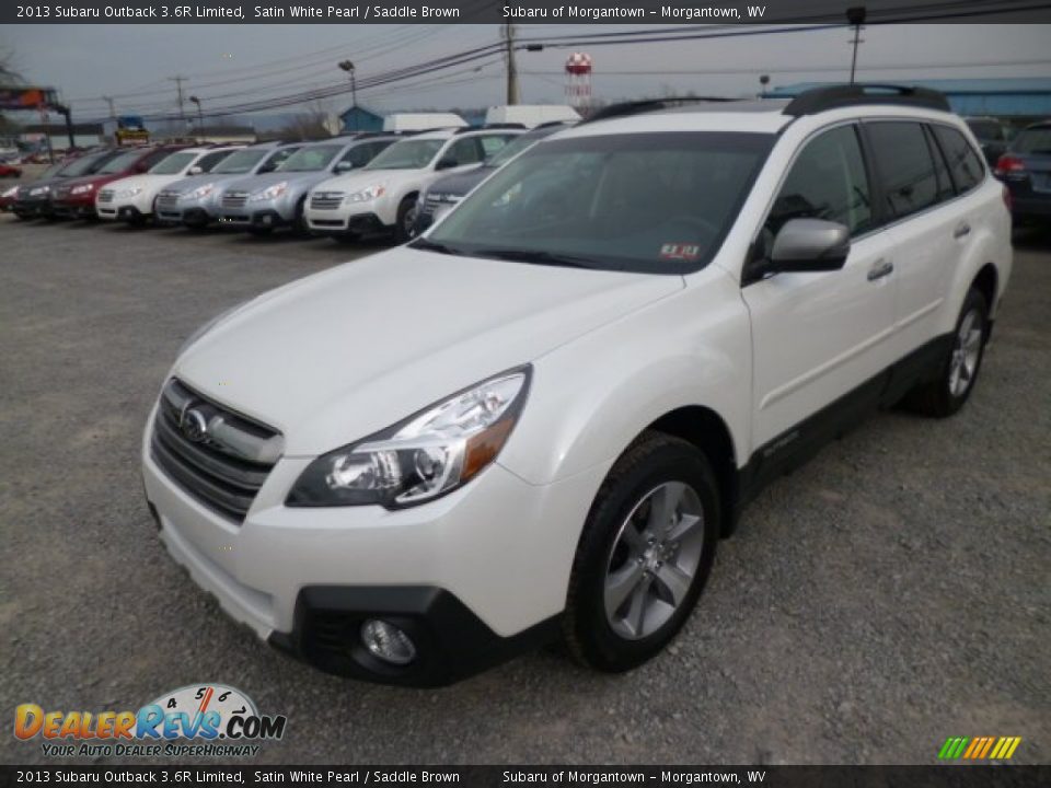 2013 Subaru Outback 3.6R Limited Satin White Pearl / Saddle Brown Photo #3