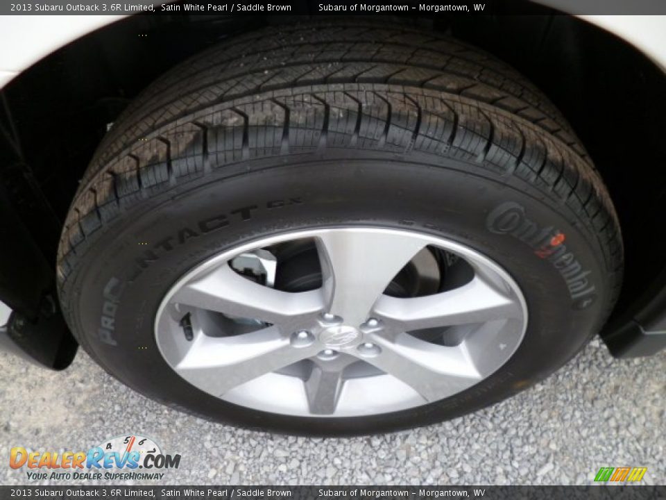 2013 Subaru Outback 3.6R Limited Satin White Pearl / Saddle Brown Photo #7