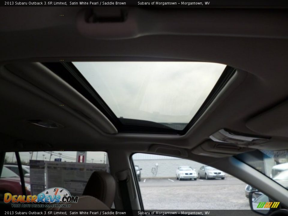 2013 Subaru Outback 3.6R Limited Satin White Pearl / Saddle Brown Photo #9