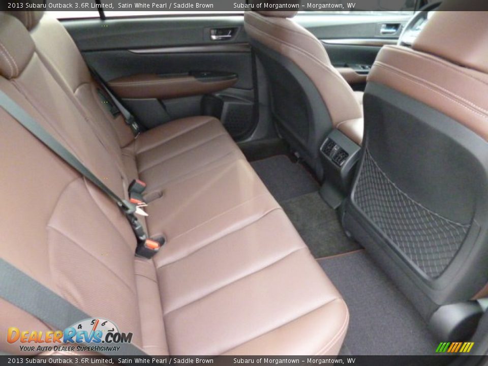 2013 Subaru Outback 3.6R Limited Satin White Pearl / Saddle Brown Photo #10