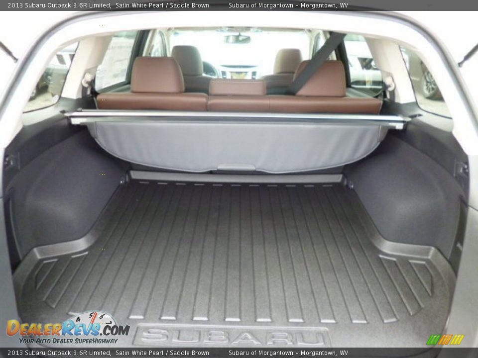 2013 Subaru Outback 3.6R Limited Satin White Pearl / Saddle Brown Photo #11