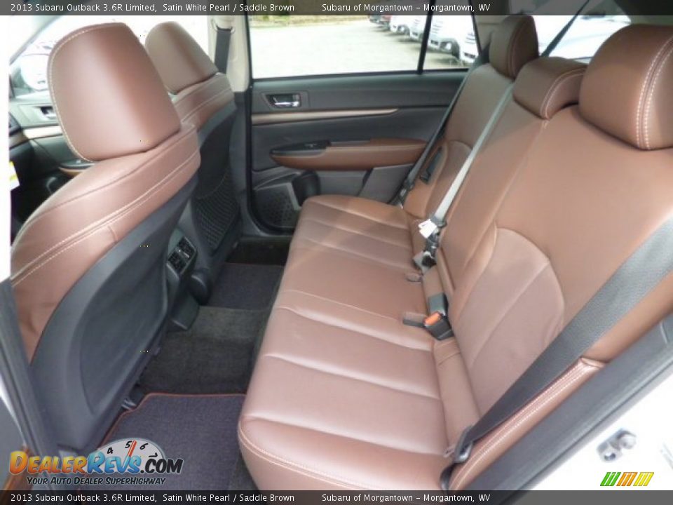 2013 Subaru Outback 3.6R Limited Satin White Pearl / Saddle Brown Photo #12