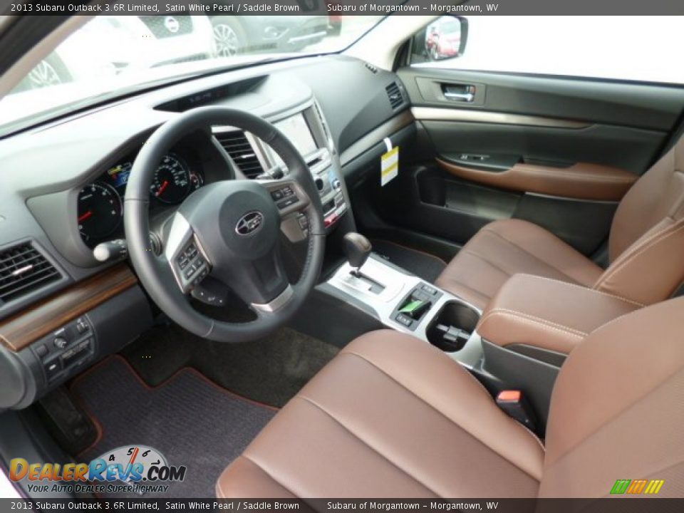 Saddle Brown Interior - 2013 Subaru Outback 3.6R Limited Photo #15