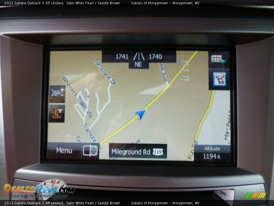 Navigation of 2013 Subaru Outback 3.6R Limited Photo #17