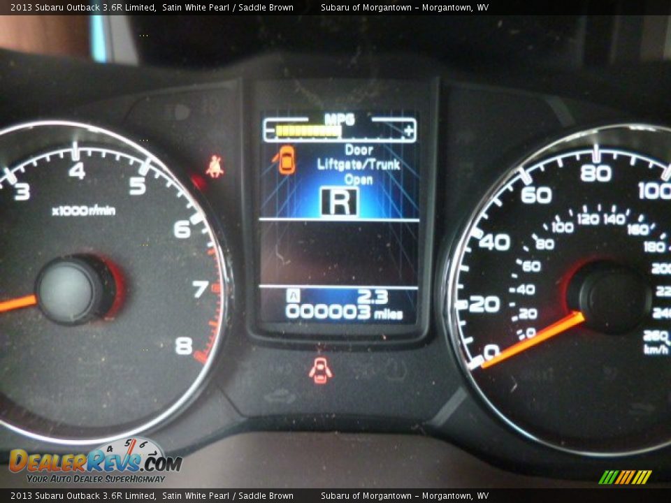 2013 Subaru Outback 3.6R Limited Satin White Pearl / Saddle Brown Photo #20