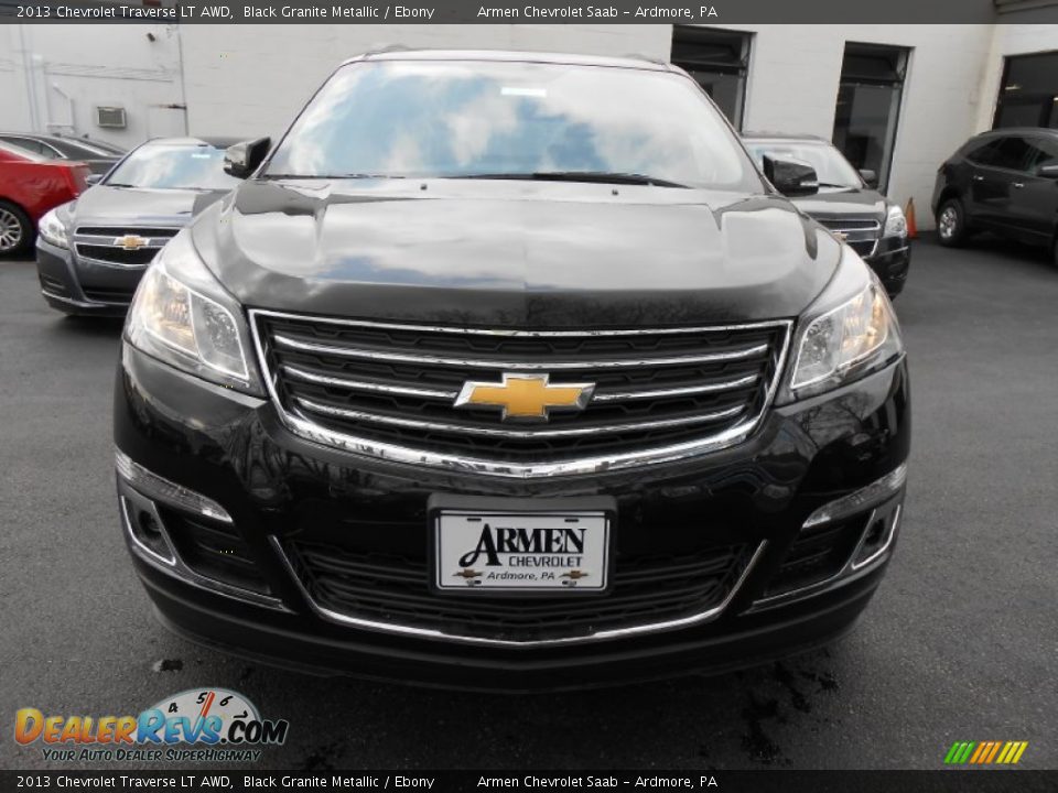 2013 Chevrolet Traverse LT AWD Black Granite Metallic / Ebony Photo #2