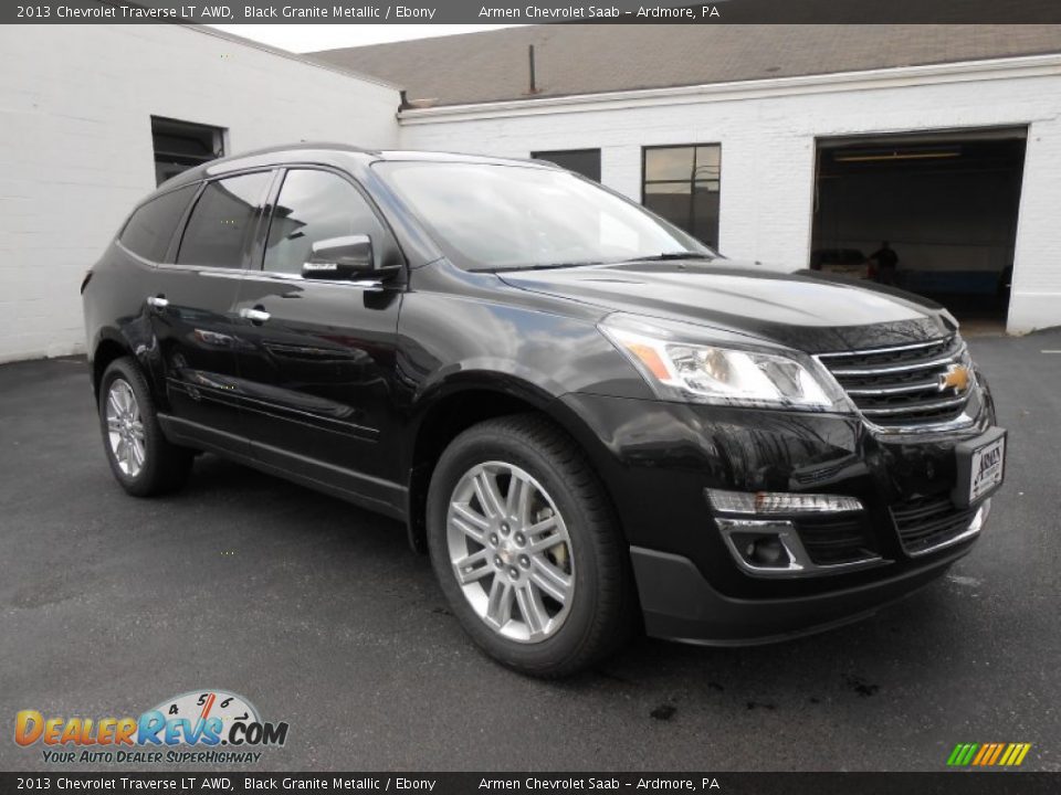 2013 Chevrolet Traverse LT AWD Black Granite Metallic / Ebony Photo #3