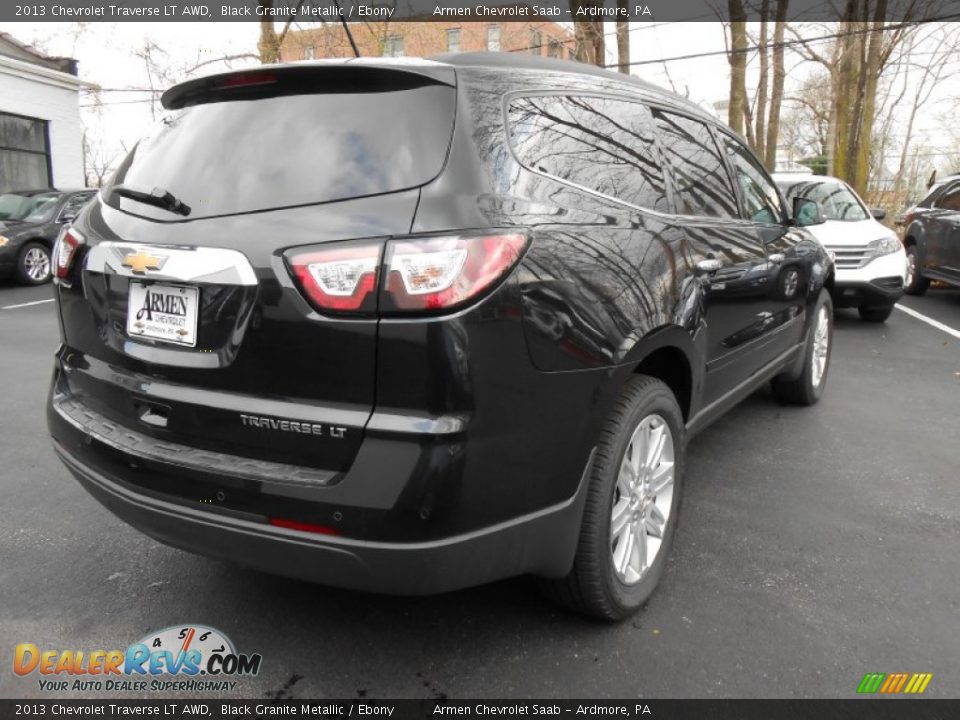 2013 Chevrolet Traverse LT AWD Black Granite Metallic / Ebony Photo #5