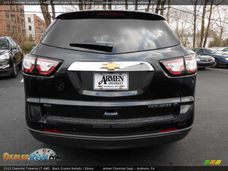 2013 Chevrolet Traverse LT AWD Black Granite Metallic / Ebony Photo #6
