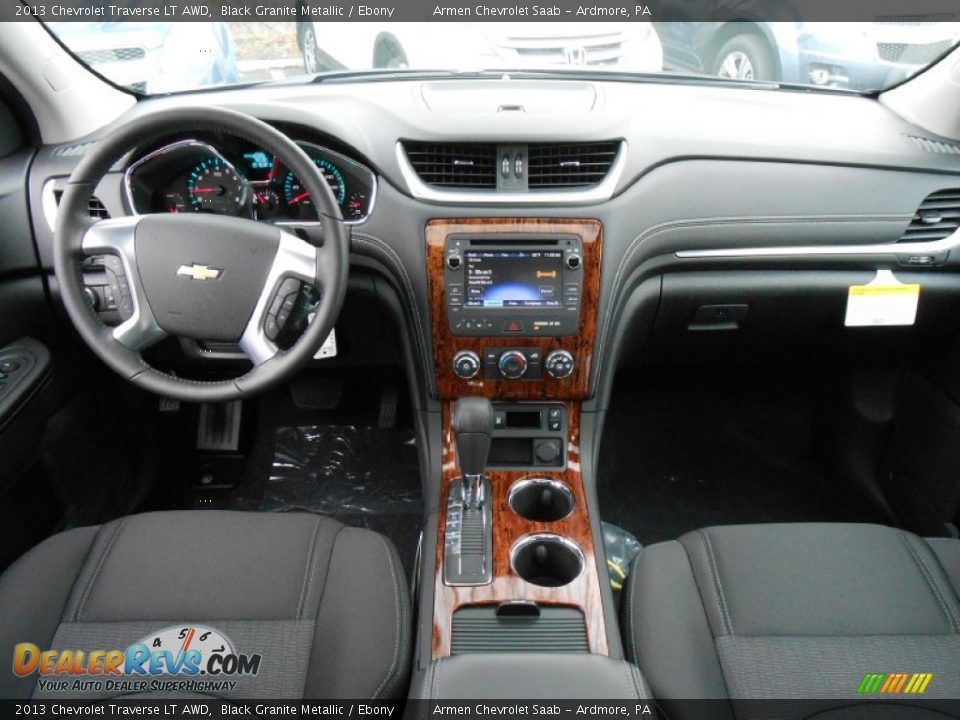 2013 Chevrolet Traverse LT AWD Black Granite Metallic / Ebony Photo #10