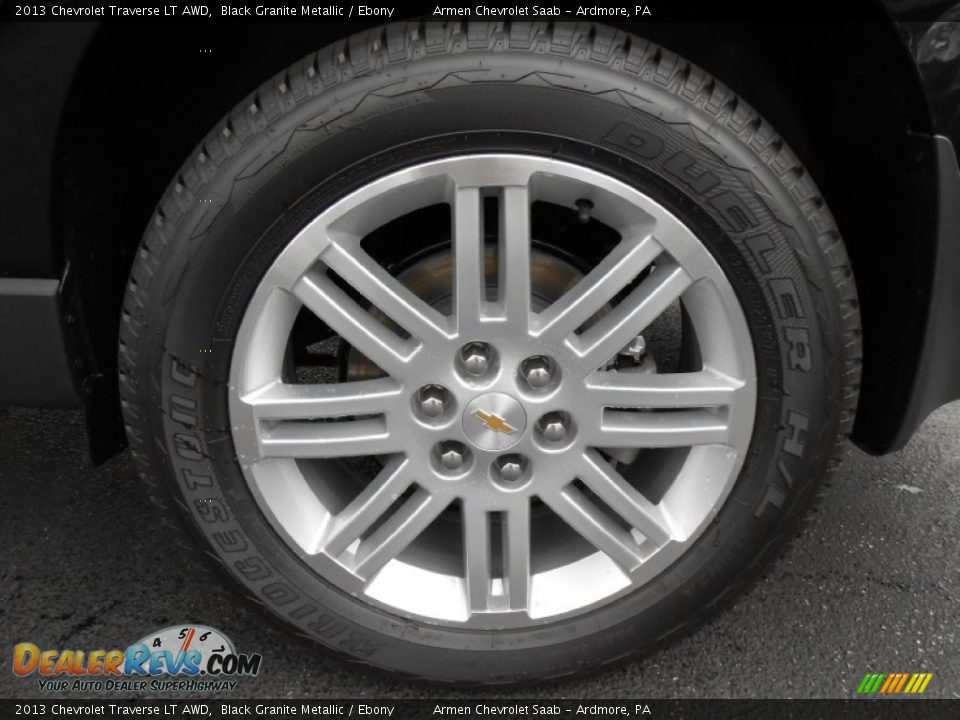 2013 Chevrolet Traverse LT AWD Black Granite Metallic / Ebony Photo #11