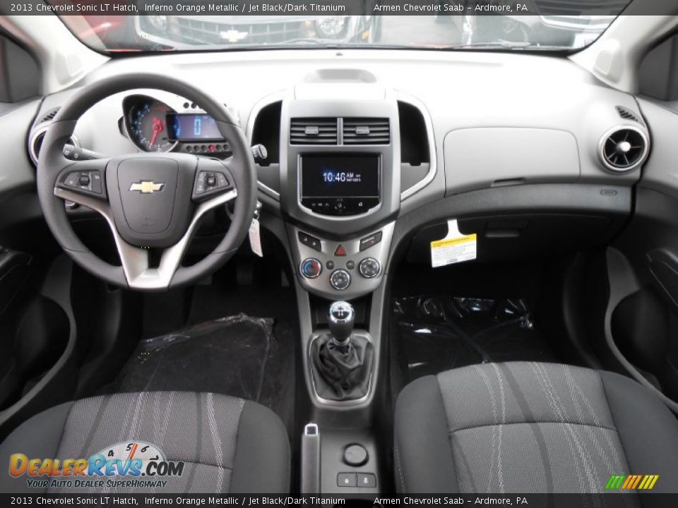 Jet Black/Dark Titanium Interior - 2013 Chevrolet Sonic LT Hatch Photo #10