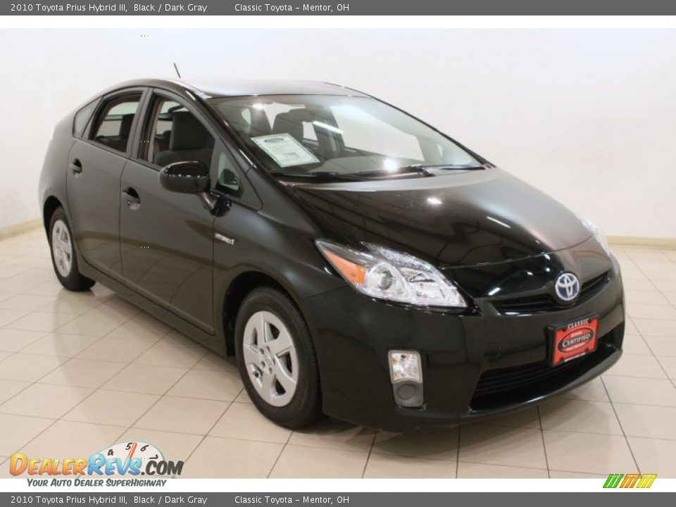 2010 Toyota Prius Hybrid III Black / Dark Gray Photo #1