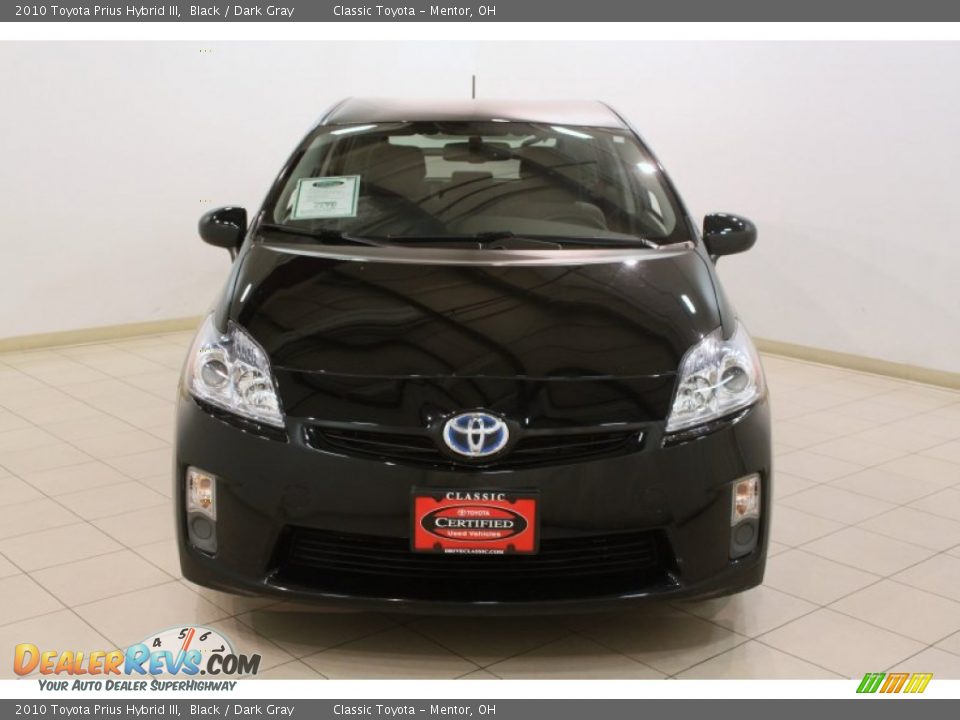 2010 Toyota Prius Hybrid III Black / Dark Gray Photo #2