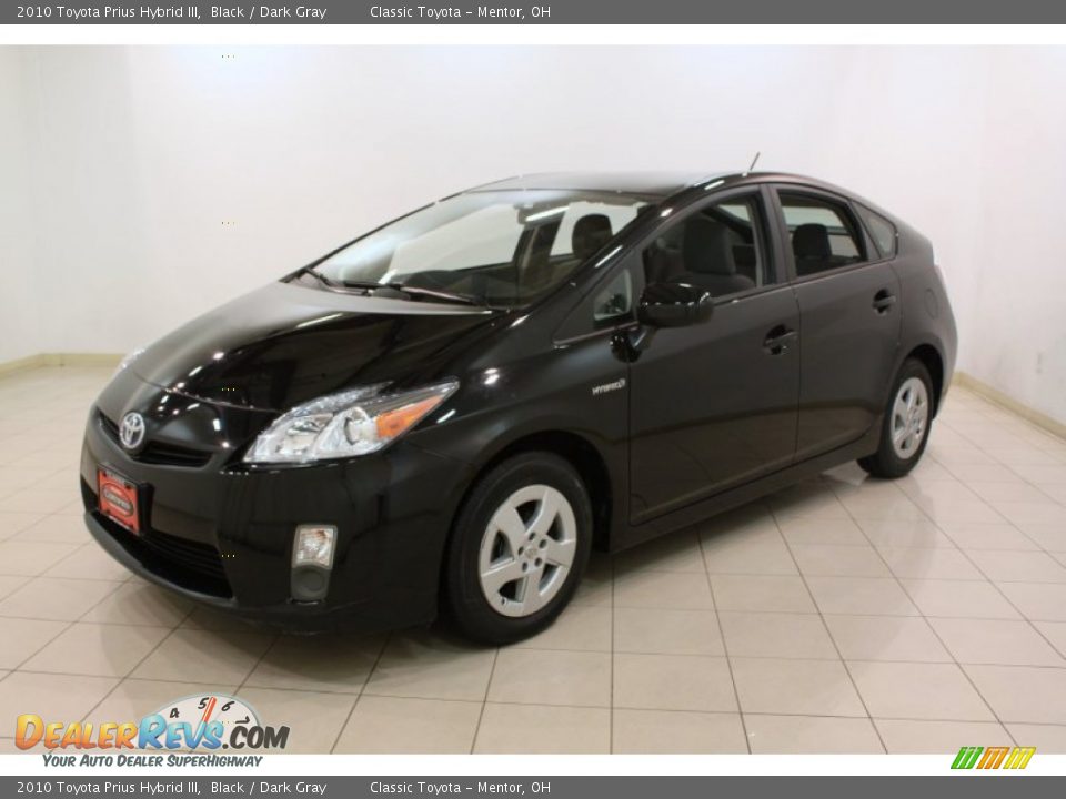 2010 Toyota Prius Hybrid III Black / Dark Gray Photo #3