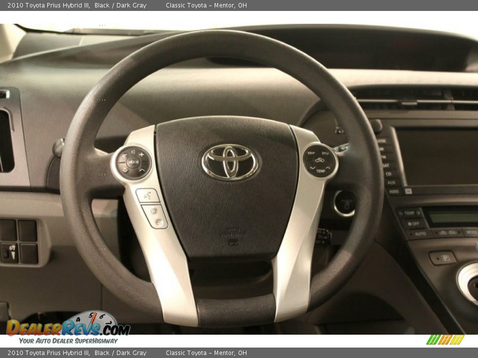 2010 Toyota Prius Hybrid III Black / Dark Gray Photo #6