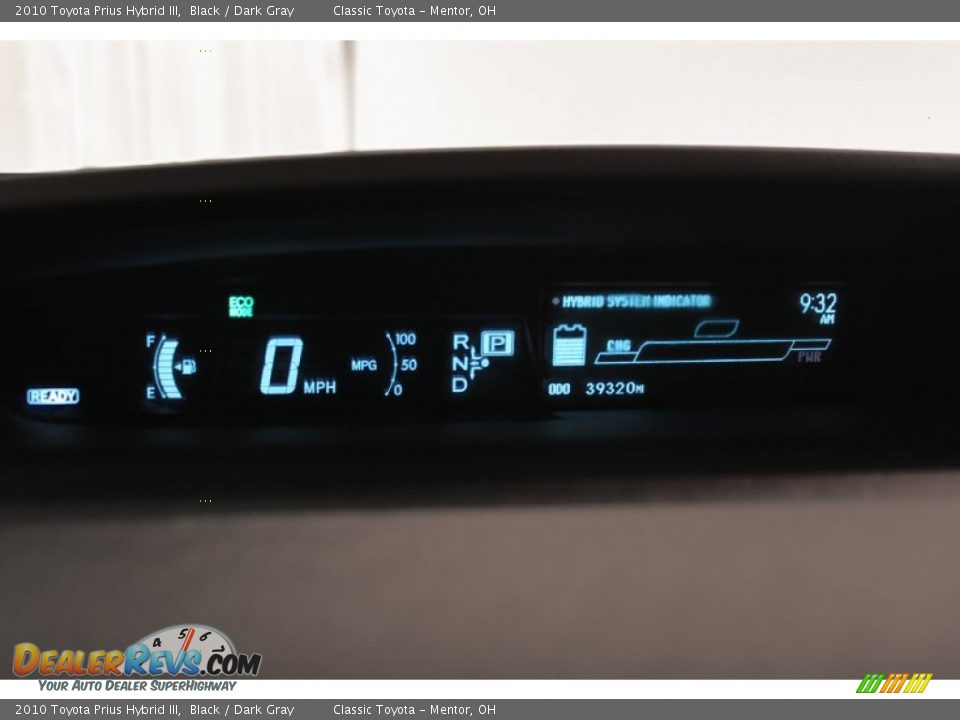 2010 Toyota Prius Hybrid III Black / Dark Gray Photo #7
