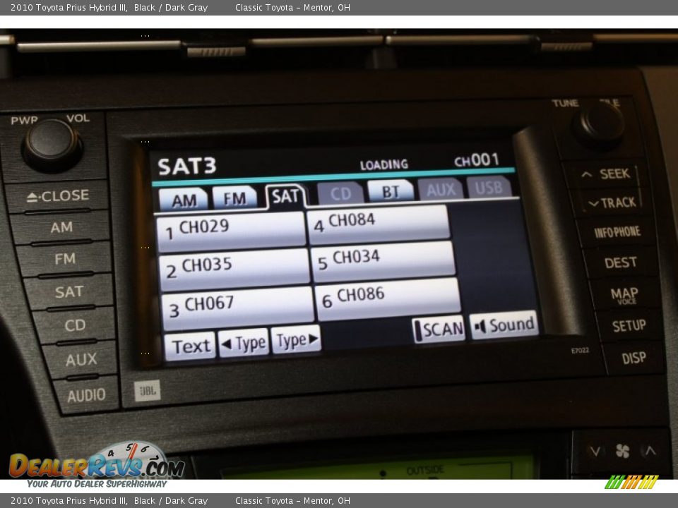 2010 Toyota Prius Hybrid III Black / Dark Gray Photo #11