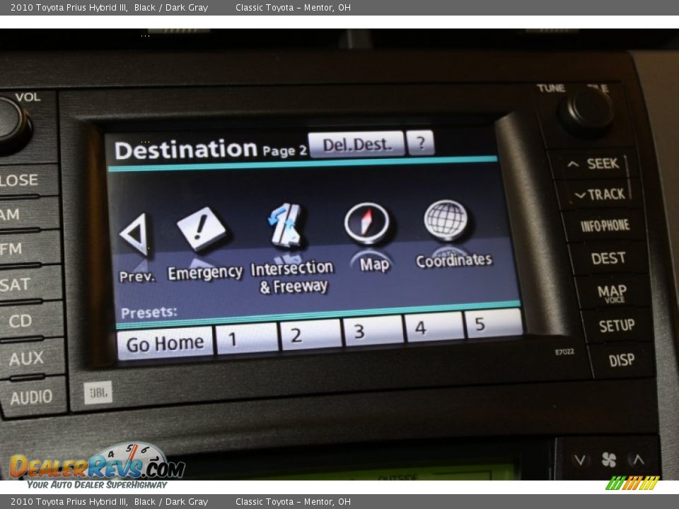 2010 Toyota Prius Hybrid III Black / Dark Gray Photo #18