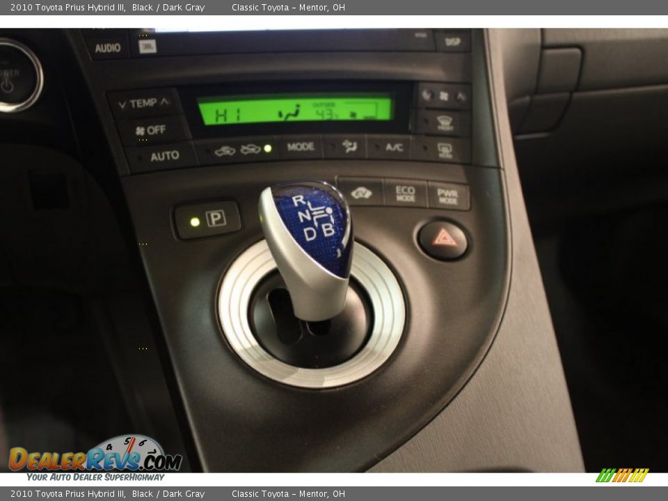 2010 Toyota Prius Hybrid III Black / Dark Gray Photo #23