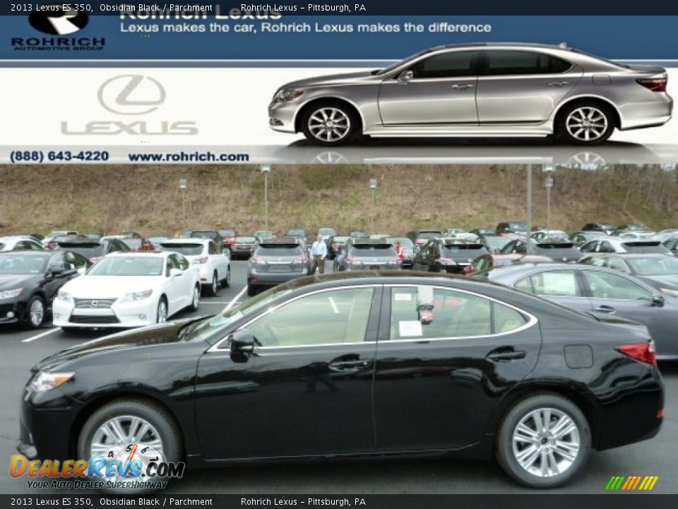 2013 Lexus ES 350 Obsidian Black / Parchment Photo #1