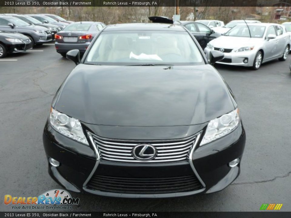 2013 Lexus ES 350 Obsidian Black / Parchment Photo #7