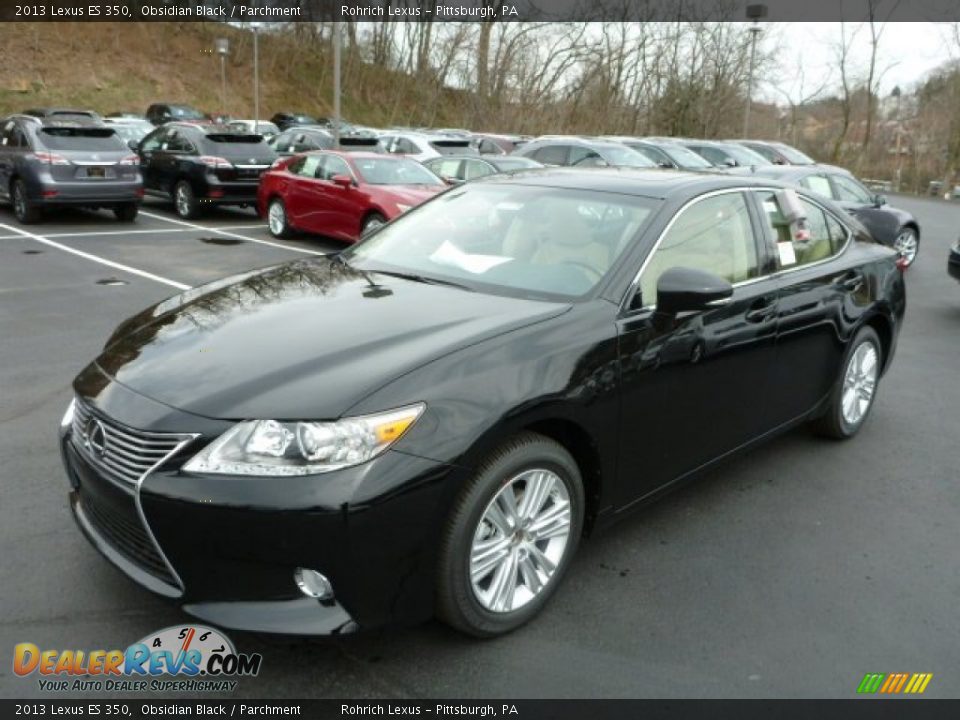 2013 Lexus ES 350 Obsidian Black / Parchment Photo #8