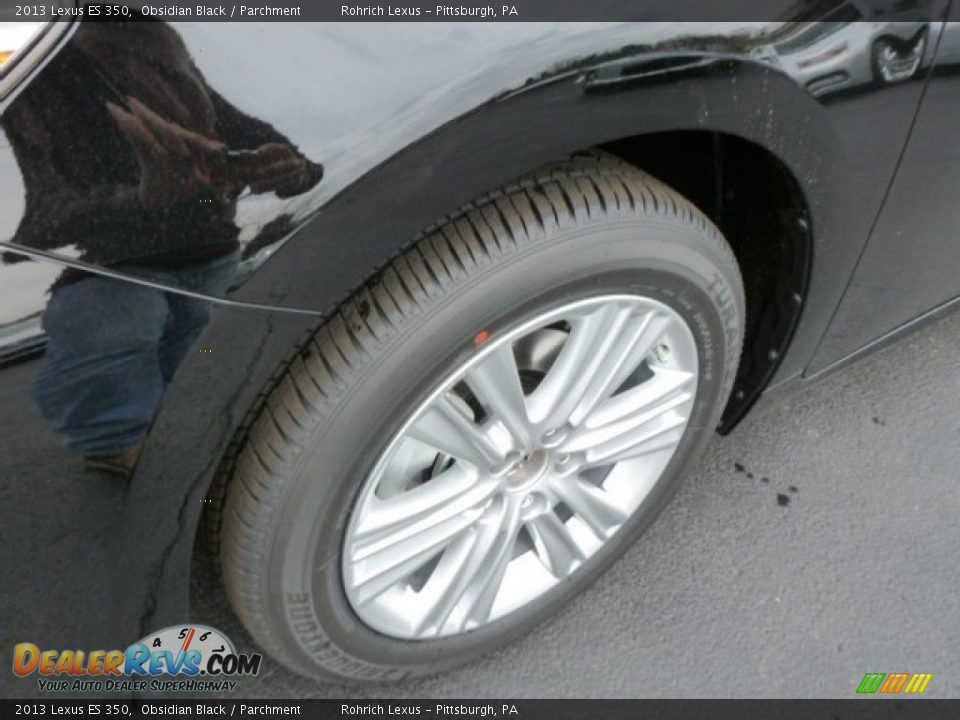 2013 Lexus ES 350 Obsidian Black / Parchment Photo #9