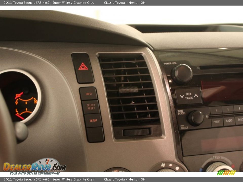 2011 Toyota Sequoia SR5 4WD Super White / Graphite Gray Photo #11