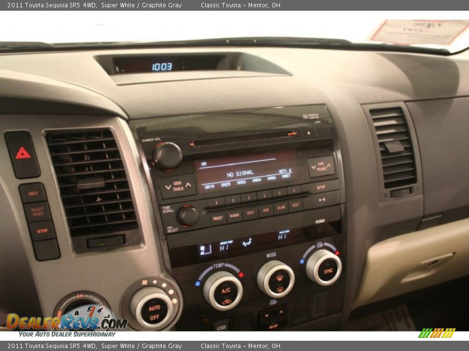 2011 Toyota Sequoia SR5 4WD Super White / Graphite Gray Photo #12