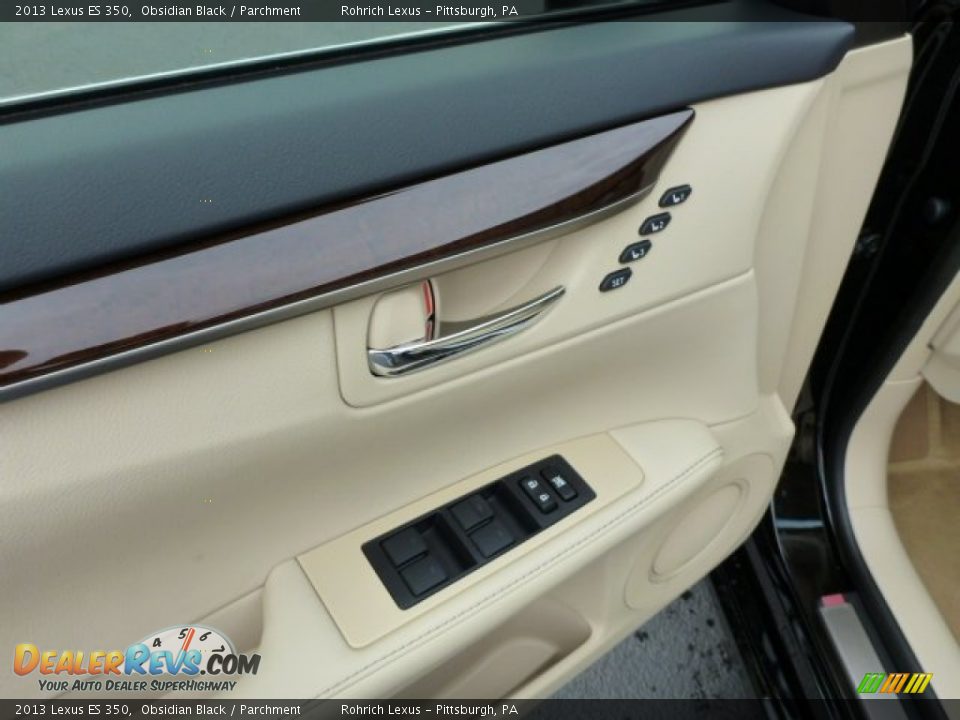 2013 Lexus ES 350 Obsidian Black / Parchment Photo #14