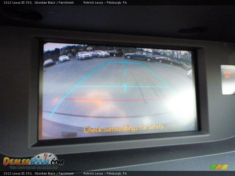 2013 Lexus ES 350 Obsidian Black / Parchment Photo #17