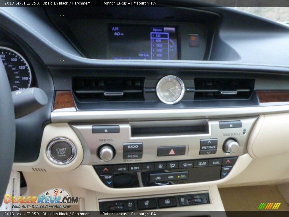 2013 Lexus ES 350 Obsidian Black / Parchment Photo #18