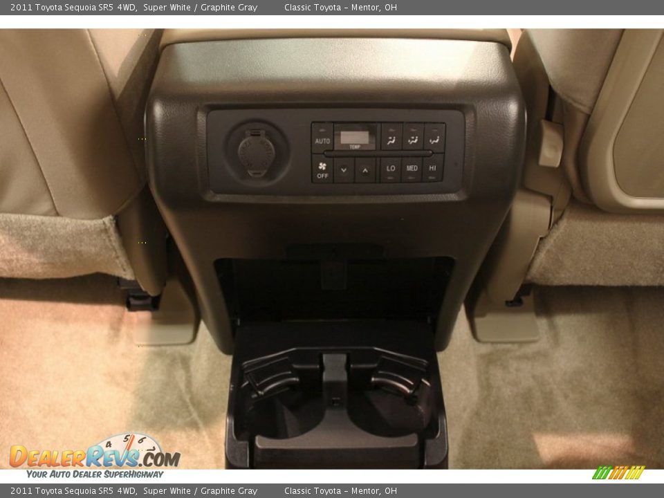2011 Toyota Sequoia SR5 4WD Super White / Graphite Gray Photo #19