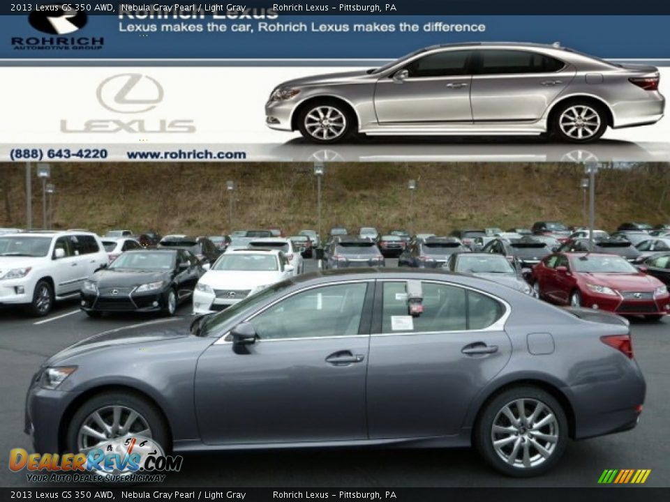2013 Lexus GS 350 AWD Nebula Gray Pearl / Light Gray Photo #1
