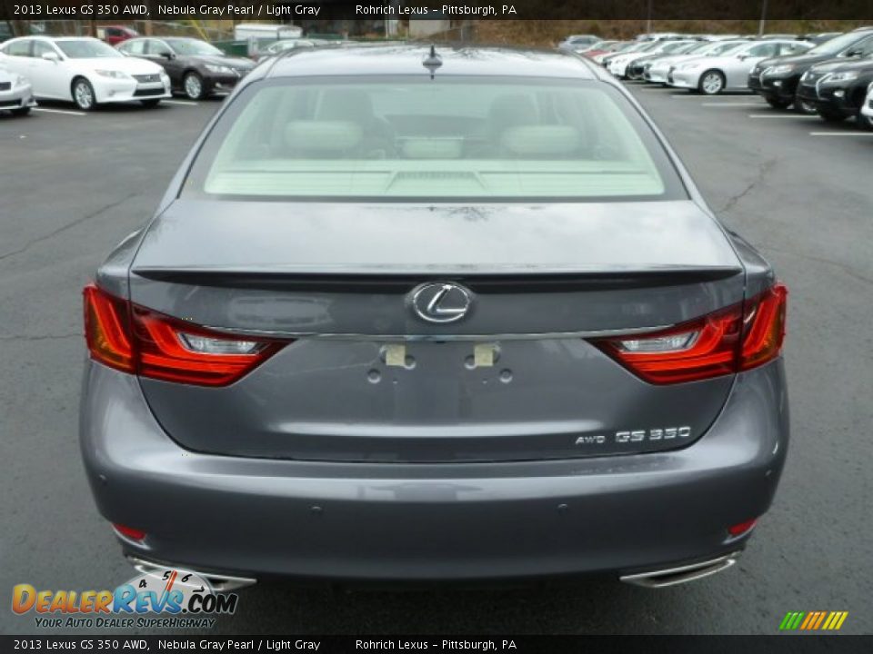 2013 Lexus GS 350 AWD Nebula Gray Pearl / Light Gray Photo #3