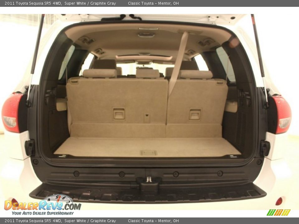 2011 Toyota Sequoia SR5 4WD Super White / Graphite Gray Photo #21