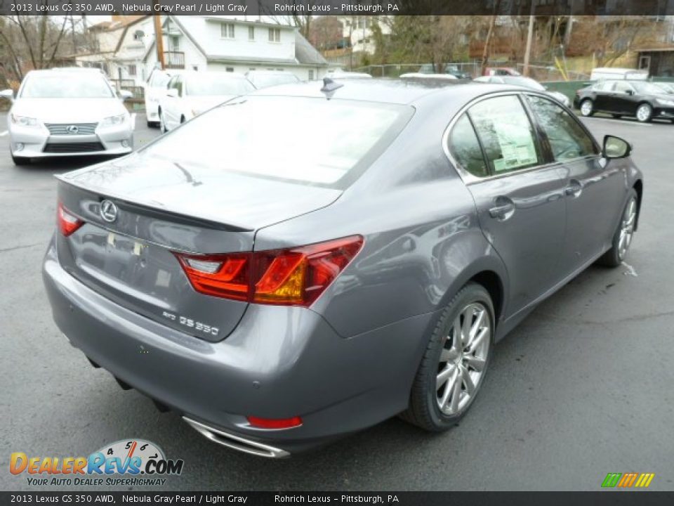 2013 Lexus GS 350 AWD Nebula Gray Pearl / Light Gray Photo #4