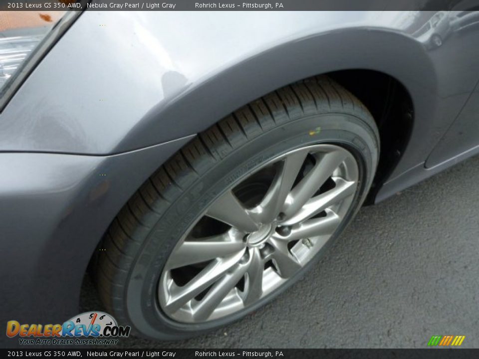 2013 Lexus GS 350 AWD Nebula Gray Pearl / Light Gray Photo #9