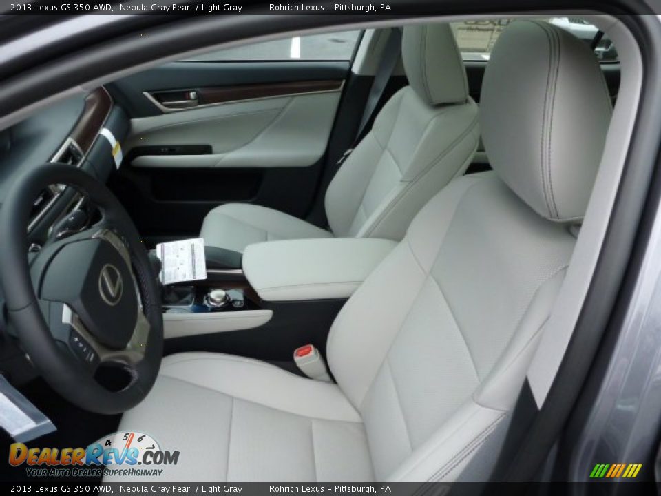 2013 Lexus GS 350 AWD Nebula Gray Pearl / Light Gray Photo #10