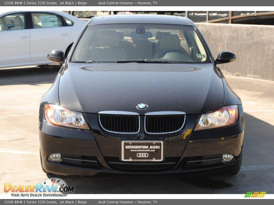 2008 BMW 3 Series 328i Sedan Jet Black / Beige Photo #2
