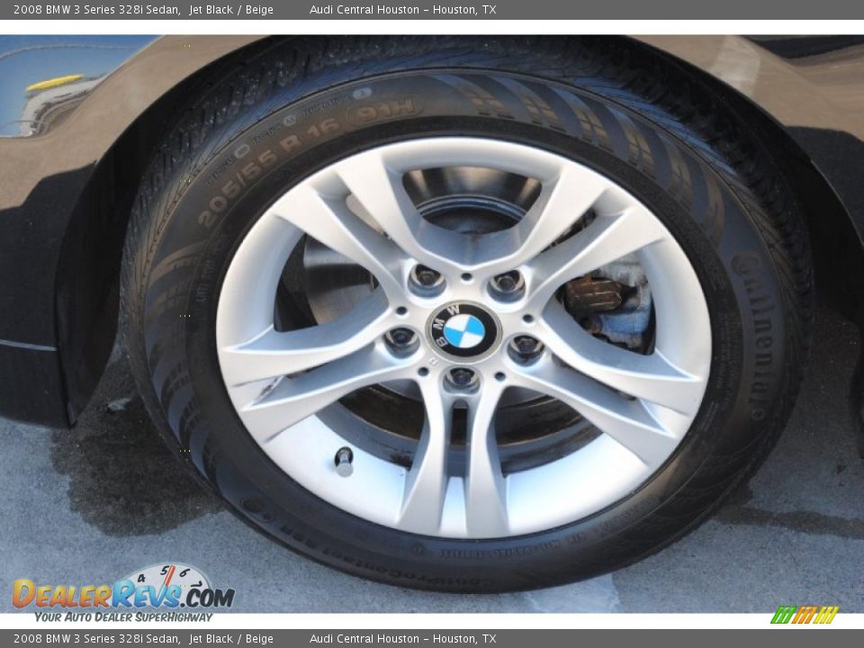 2008 BMW 3 Series 328i Sedan Jet Black / Beige Photo #4