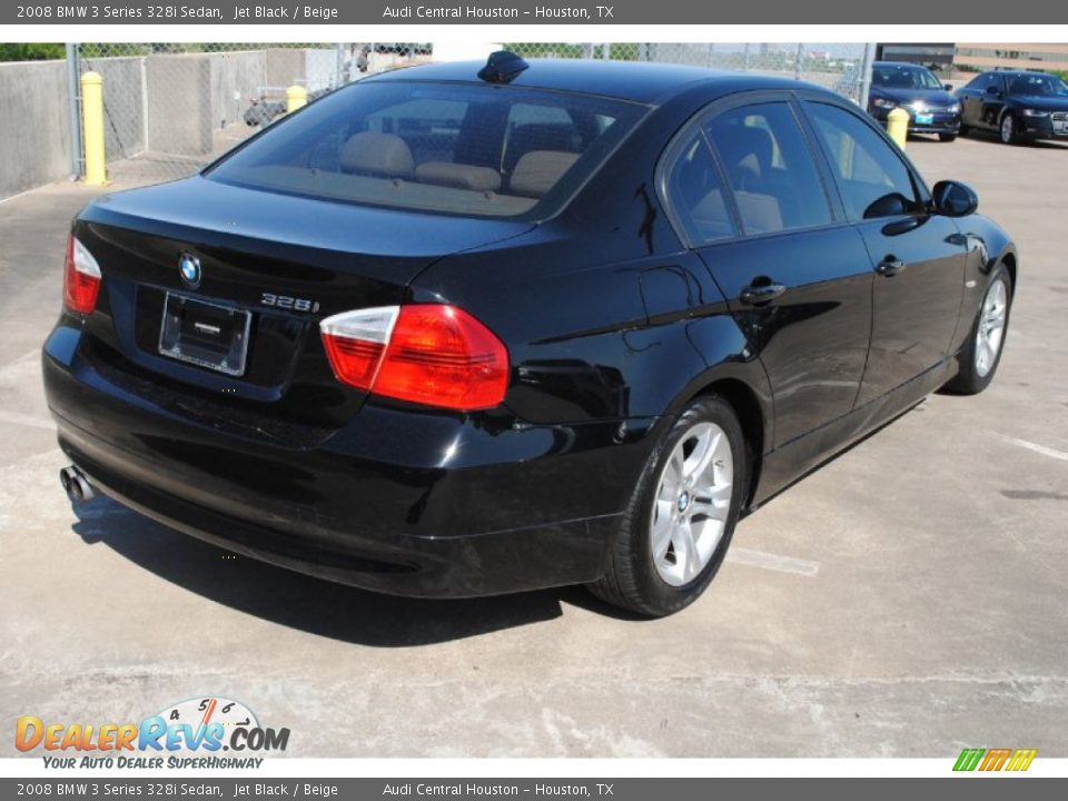 2008 BMW 3 Series 328i Sedan Jet Black / Beige Photo #9