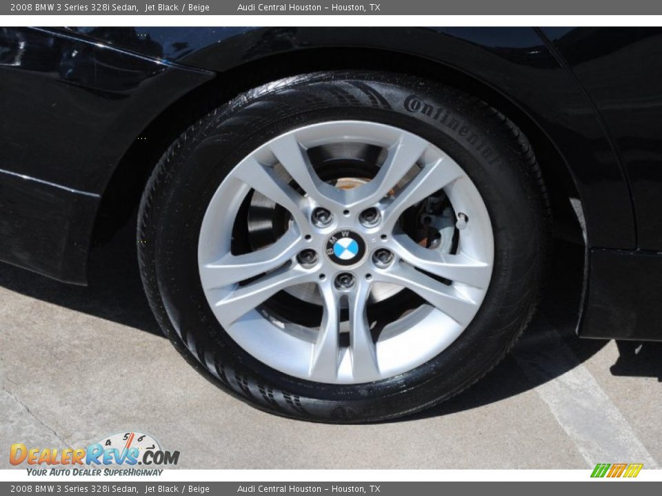 2008 BMW 3 Series 328i Sedan Jet Black / Beige Photo #10