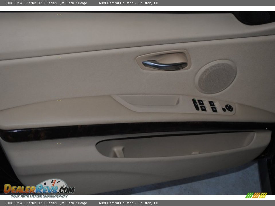 2008 BMW 3 Series 328i Sedan Jet Black / Beige Photo #13