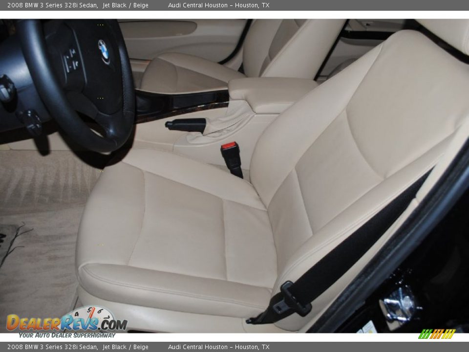 2008 BMW 3 Series 328i Sedan Jet Black / Beige Photo #15