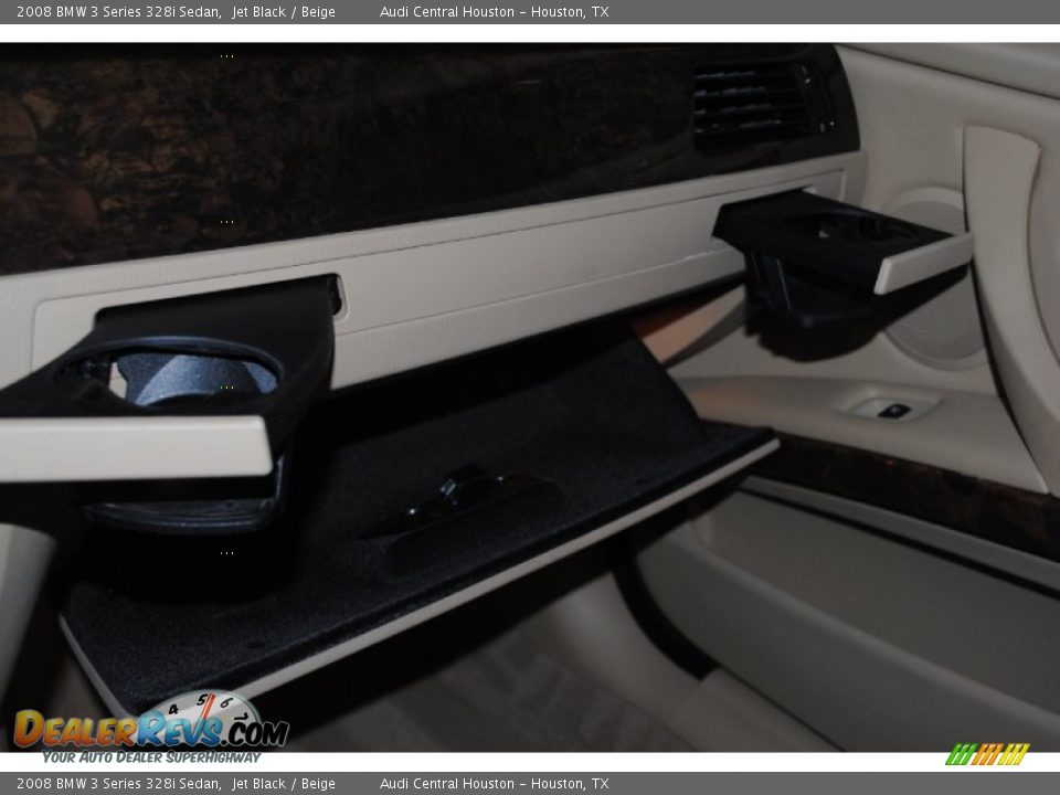 2008 BMW 3 Series 328i Sedan Jet Black / Beige Photo #20