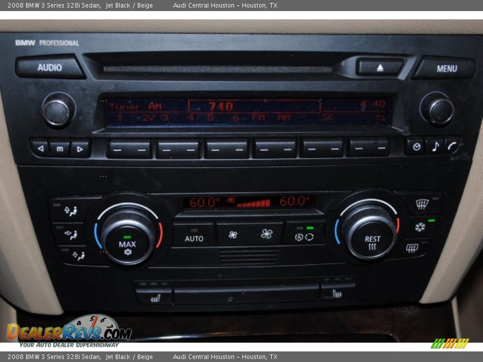 2008 BMW 3 Series 328i Sedan Jet Black / Beige Photo #21